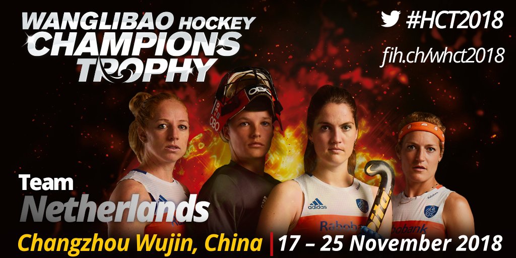 FIH_Hockey's tweet photo. Currently number one on the FIH Hero World Rankings 🥇
Are you cheering for Netherlands women's team during #HTC2018? 🙋♀🇳🇱
Make sure you don't miss them 🏆🏑
Follow them 👉 @oranjehockey
Add all their games to your calendar 👉 https://t.co/7cHhmXN0yL https://t.co/YM8THAtgkh