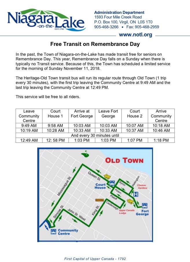 NOTL Transit tweet media