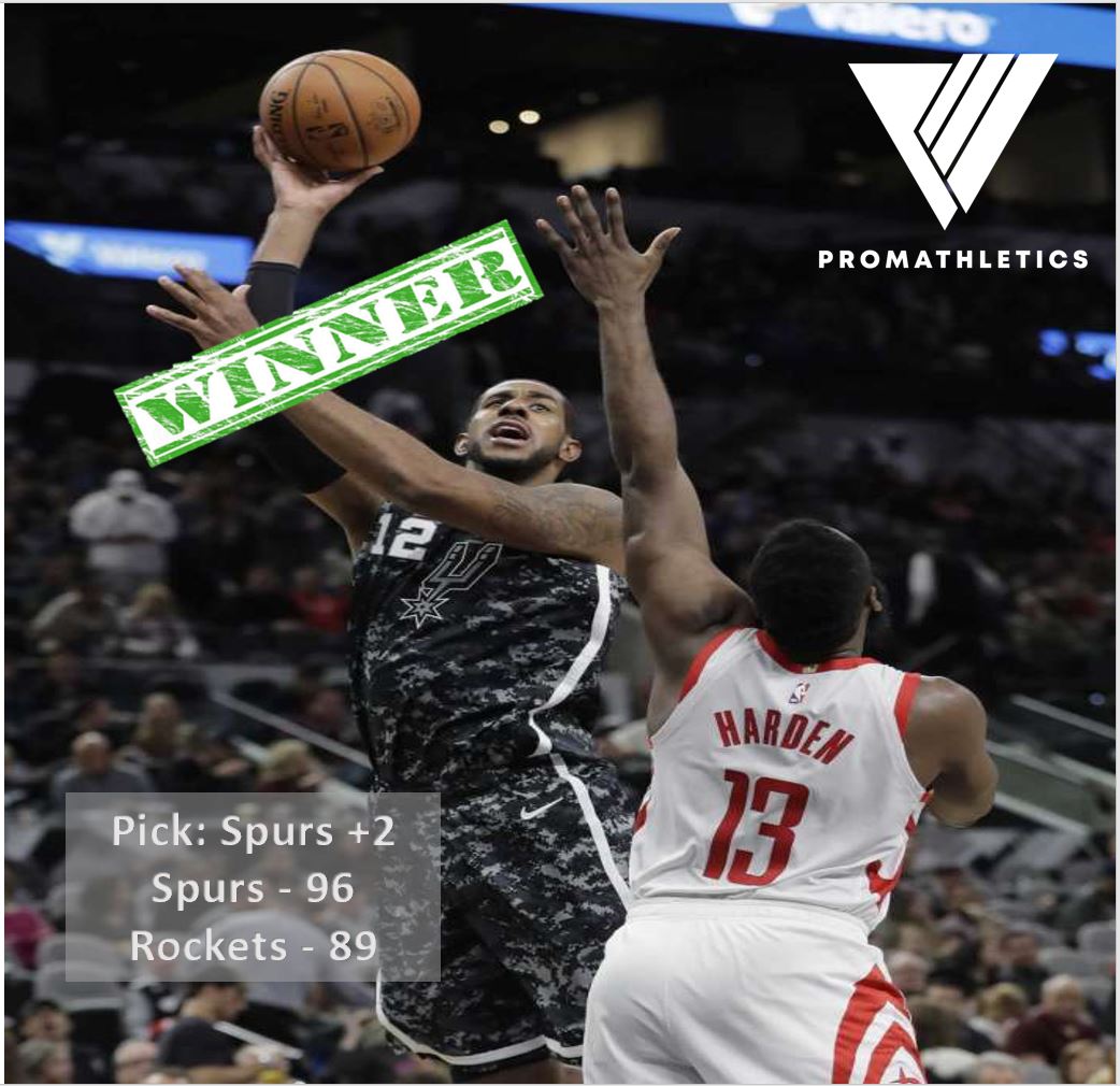 ProMathletics's tweet photo. #Nba stays hot and is now 8-2 this month. Join now and start winning today https://t.co/zlRAnUU3EM @spurs #GoSpursGo #Rockets https://t.co/OqRLAqOCPU