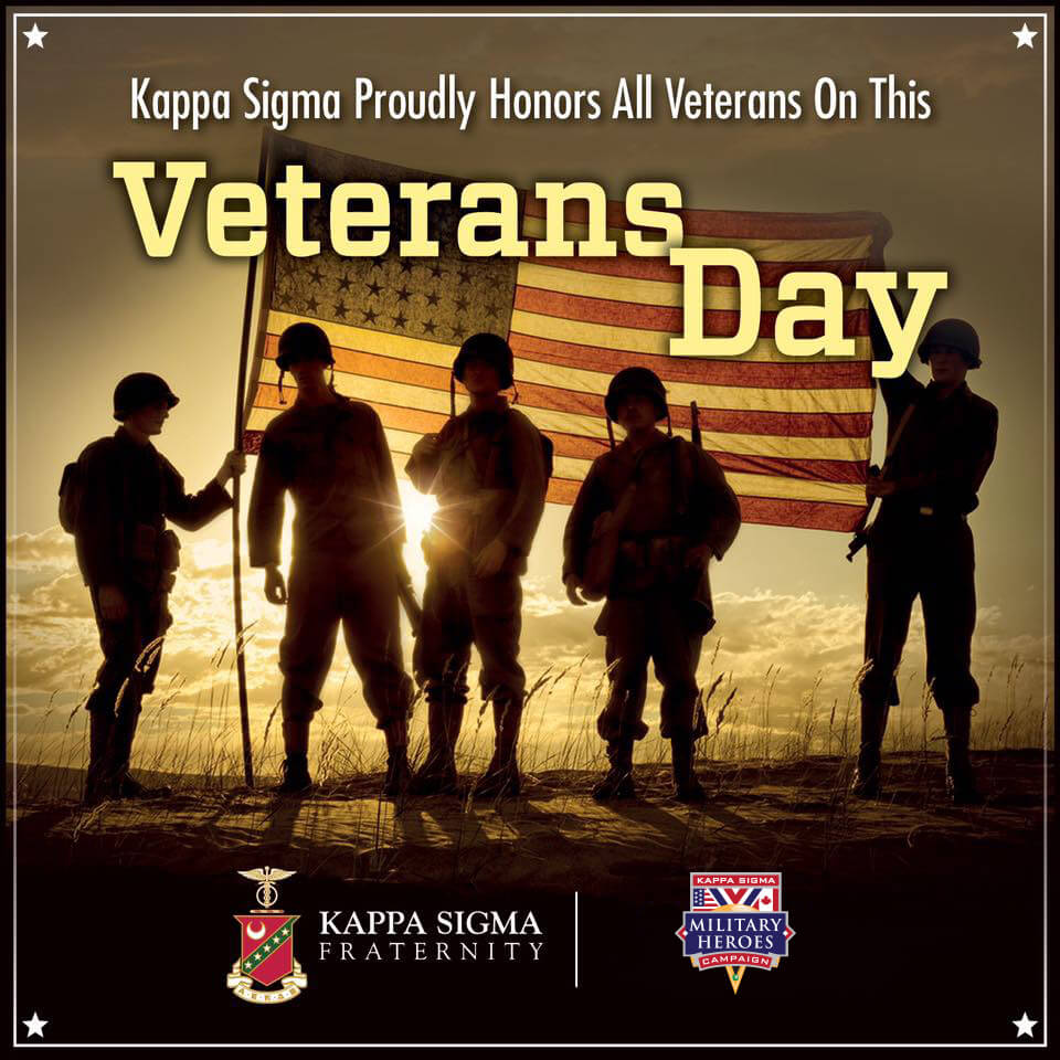 To all the men and women who have served in the U.S. Armed Forces, we are eternally grateful for your service and sacrifice to this country, and that is why we are honored to support you each and every day through our Military Heroes Campaign ->  (ksig.ma/2pmxcCy)