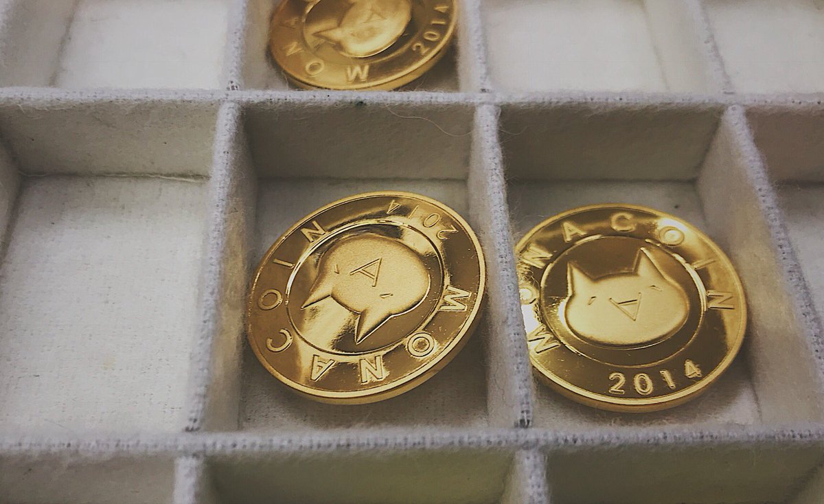 製作ギャラリー] 2018 純金モナコイン(プルーフ仕上げ) #純金 #モナコイン #モナーコイン #金貨