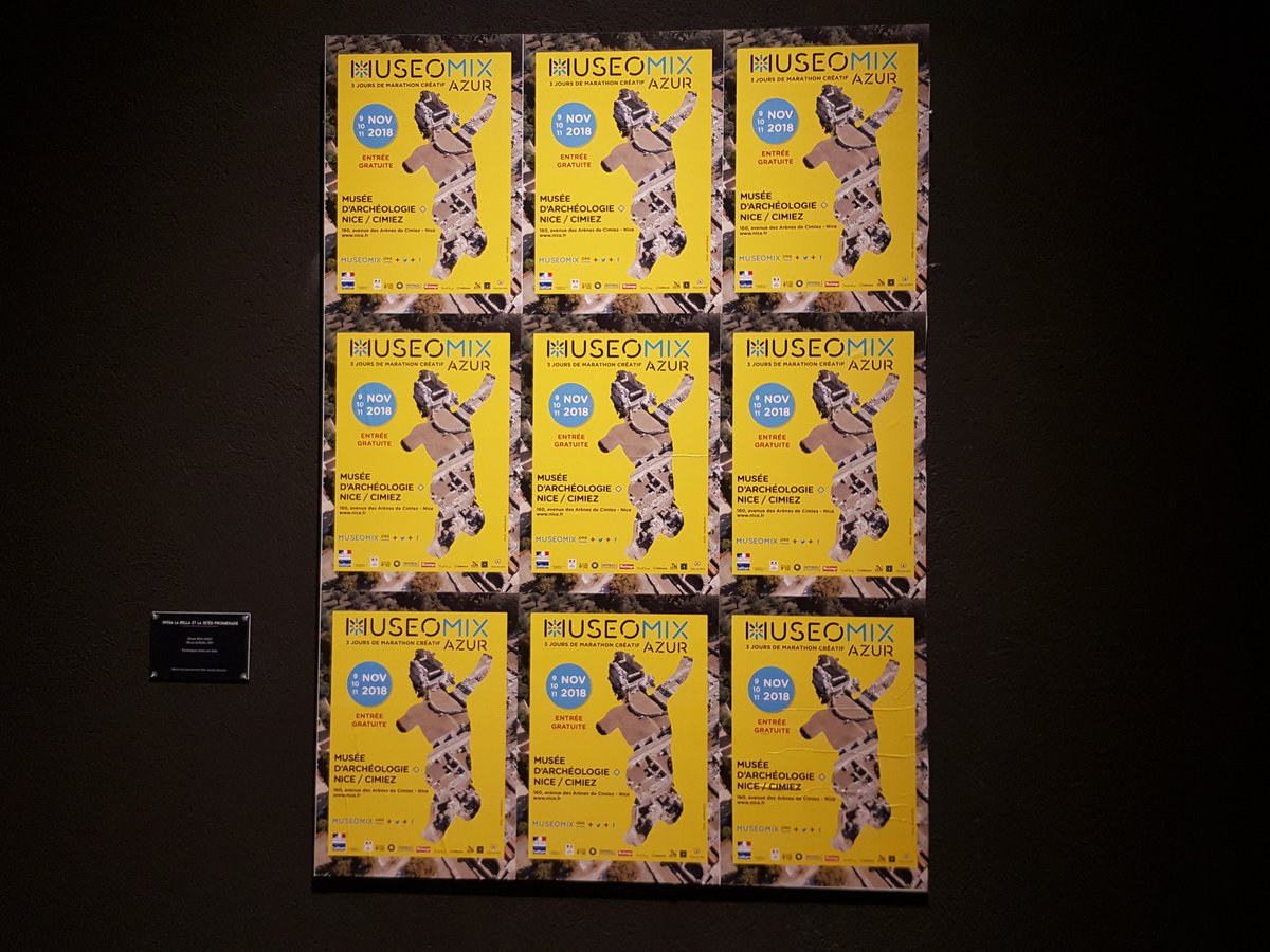 TFirmus's tweet photo. #Entrée #gratuite au Musée archéologique de Nice les 09 10 11  #novembre 2018 #CotedAzurFrance  #scriptyourstele @TFirmus #team #cotedazur @museomix @museomixazur @villedenice #nice06 #cimiez #musée https://t.co/M8eeznZ1i7