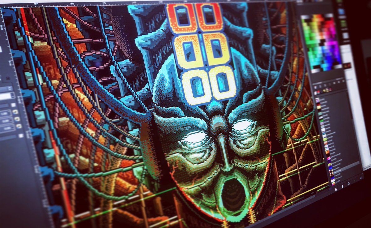 oskar_artwork's tweet photo. SNES | Genesis | 
#SNES #SegaGenesis #retrogame #RetroGames #shmup #pixelart #IndieGameDev #acclaim #collectorvision #oskaralvarado https://t.co/8UUSHUEFwj