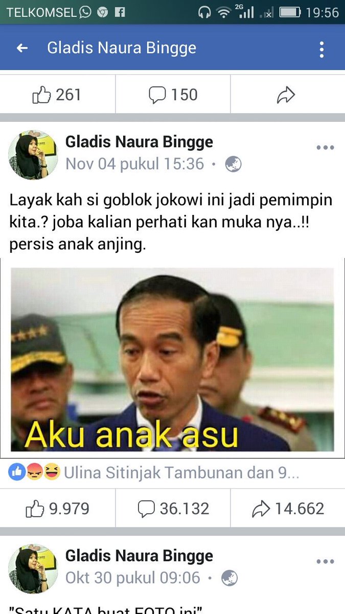 Wajah itu dicptakan oleh kebesaran Allah 
Koq tega cipta Allah di ejek dengan ucapan seperti tak punya akal.

Beda pilihan silahkan, jgn beda pilihan jdkan alasan pembenaran untuk bisa mencaci maki.
Cyduk orang ini.
Cc :
<a href="/CCICPolri/">Direktorat Tindak Pidana Siber Bareskrim Polri</a>
@BareskrimPolri
<a href="/DivHumas_Polri/">Humas Polri</a>