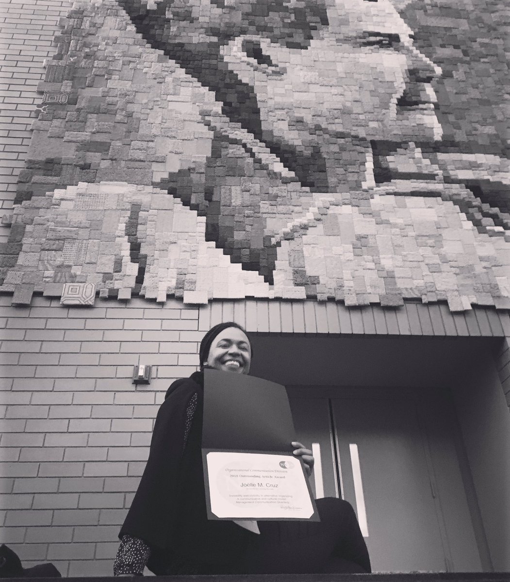 CUBoulderComm's tweet photo. Congratulations to our amazing #CUcomm award winners from yesterday: @J_Musselwhite_ Top Student Paper, Dana Marshall Top Student Paper, and Dr. Joelle Cruz, Outstanding Article in #orgcomm https://t.co/Ah0NqhWOn7