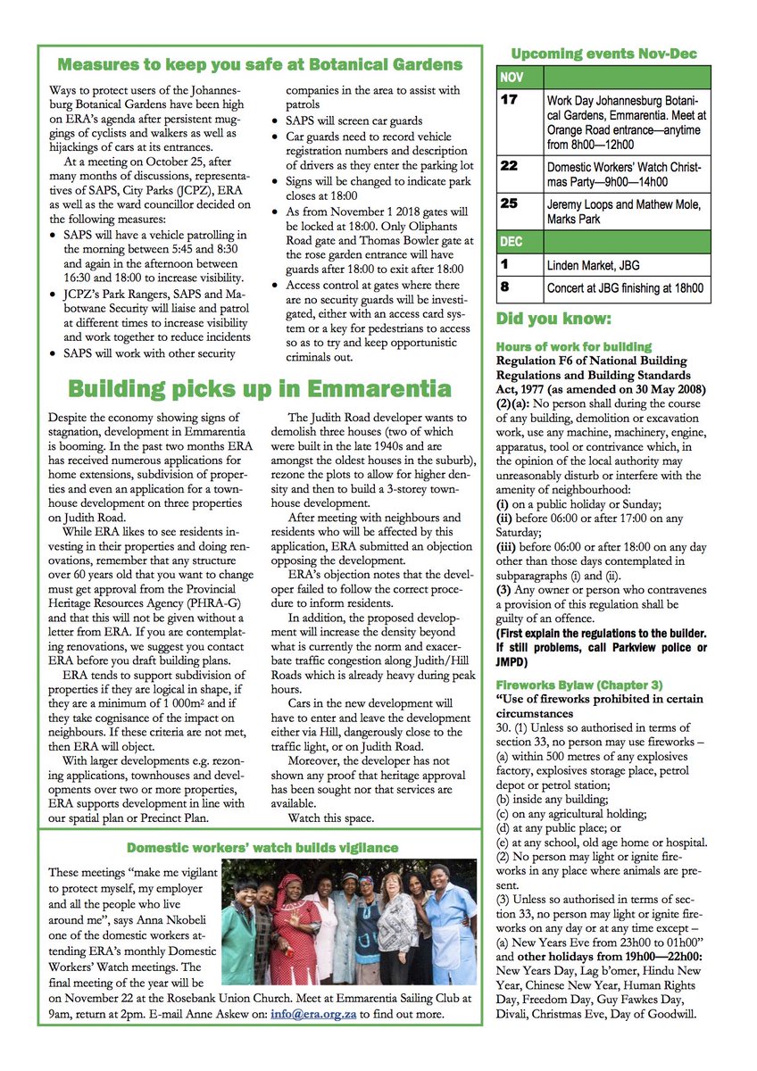 Emmarentia Residents (@emmarentiajhb) on Twitter photo 