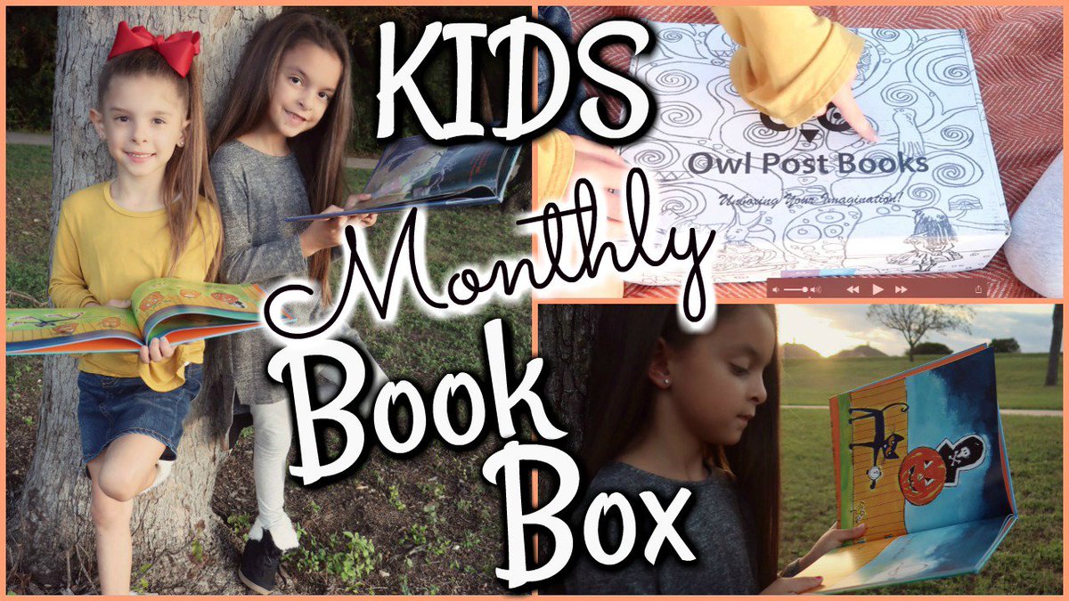 We LOVE our MONTHLY SUBSCRIPTION BOX by @owlpostbooks! Each month is a different theme.. AWESOME #Christmas Gift Idea!! #KidsUnboxing video: youtu.be/z0IfF0c0bMs