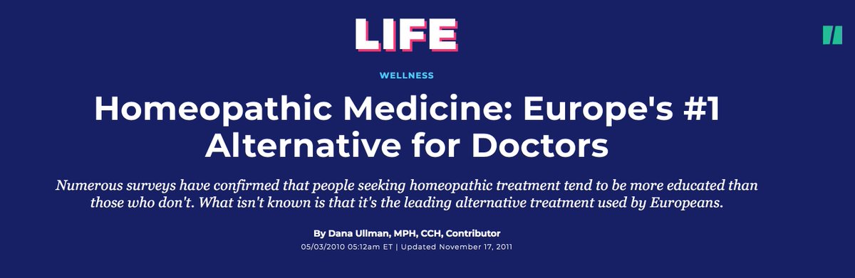 Homeopathic Medicine: Europe's #1 Alternative for Doctors: huffpost.com/entry/homeopat… #homeopathy #CAM #complementaryandalternativemedicine #medicine #naturalmedicine #naturalhealth #lifestylemedicine #holistichealth