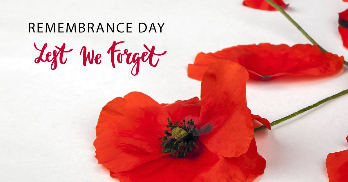 On this day at 11:00 a.m., we take a moment to acknowledge the courage and sacrifice of those who served our country and for the peace and freedom we are fortunate to possess. #Lestweforget #RemembranceDay