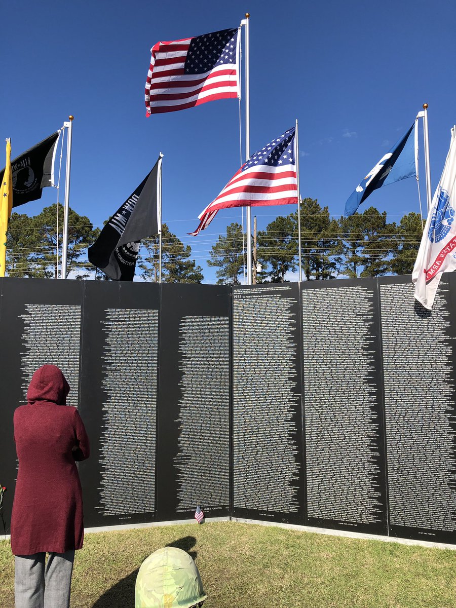 AbsalomKaye's tweet image. The Vietnam War Memorial is in Ruston this weekend. Unbelievable. Overwhelming. Sad.  Thank you all for your service.