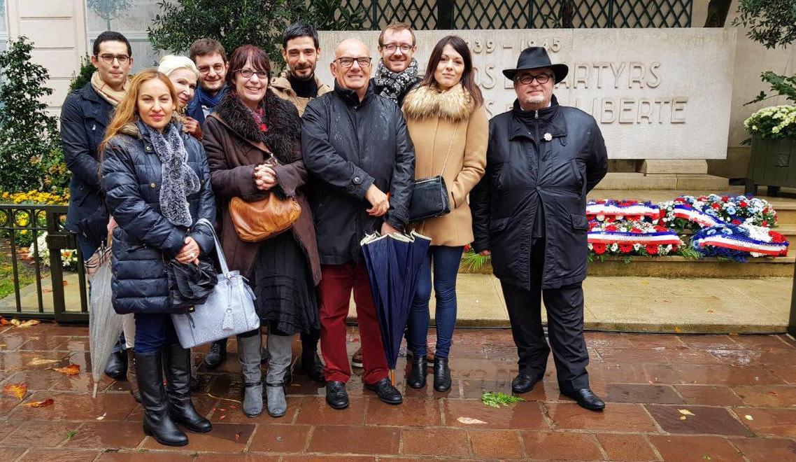 NChauveau2017's tweet photo. Ce matin, à #Levallois, au nom de la Députée @celinecalvez, j'ai rendu hommage à toutes celles et ceux qui sont tombés au combat pour préserver notre #Liberté.
#CentenaireArmistice devoir de mémoire pour toutes les générations https://t.co/R6JHi2PqCE