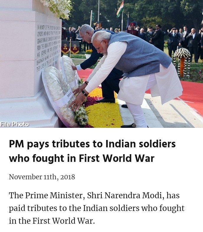 bjpbareilly123's tweet photo. PM pays tributes to Indian soldiers who fought in First World War
https://t.co/FY0AjsAaG3 via NaMo App https://t.co/13pqR1JKcS