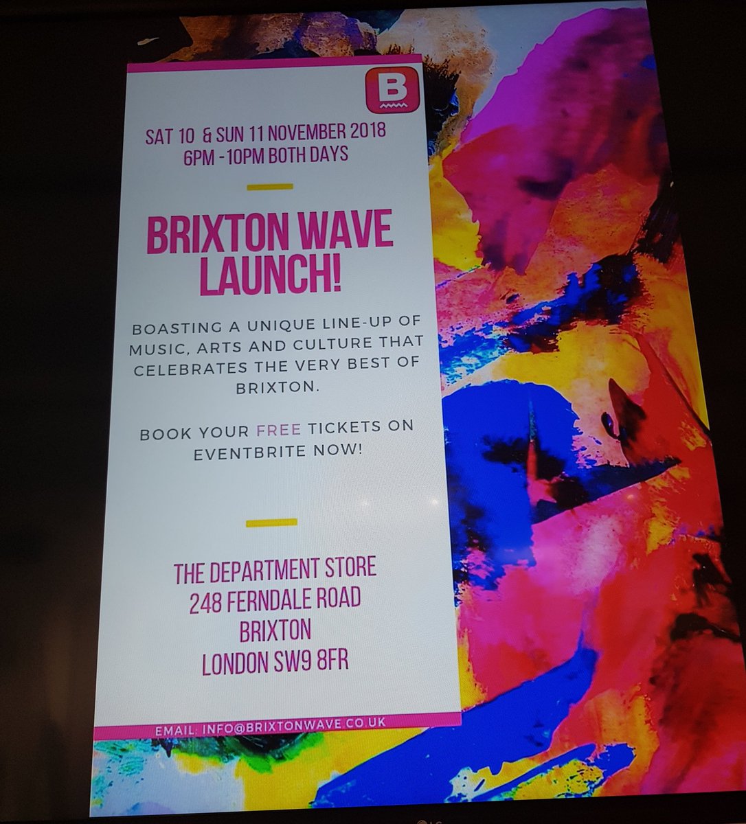 Brixton Wave <a href="/BrixtonWave/">Brixton Wave</a> launched successfully with music, food, talks and art Exhibitions by <a href="/KofiArts/">Kofi Arts</a> and Found Photos by Dirk.
It is truly a privilege to see work from these talented artists. Visit from 6pm tonight @DN_Brixton  #Brixton #windrush #kofiarts