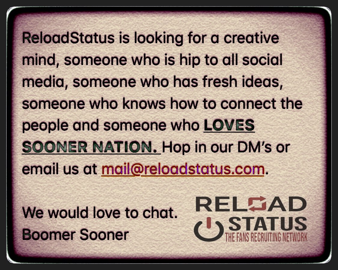 OU_ReloadStatus's tweet image. Read. React. Retweet. 

Tag Someone Who Would Be Great At This.