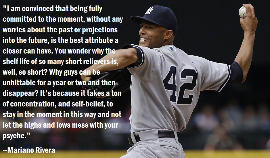 Rob Friedman on X: Pitching, Mental Game, Staying in the Moment. Mariano  Rivera.  / X