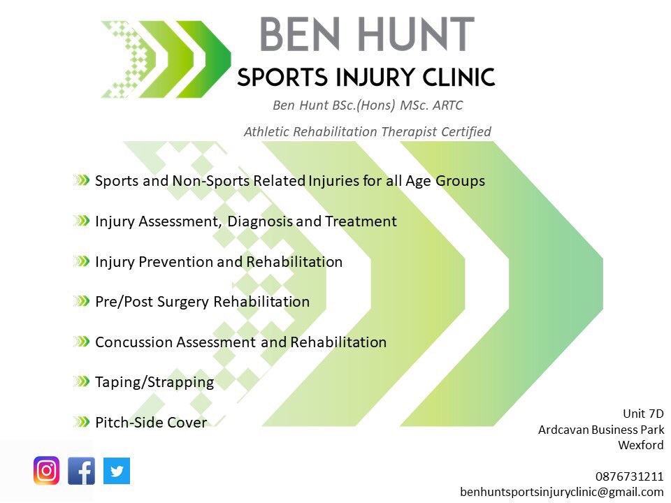 benhuntwex's tweet photo. #Wexford #wexfordtown #wexfordgaa #wexfordfootballleague #Rugby #IrishRugby #rehab #sportsrehab #sportsrehabilitation #wexfordoperafestival https://t.co/jeDv2yTqqj