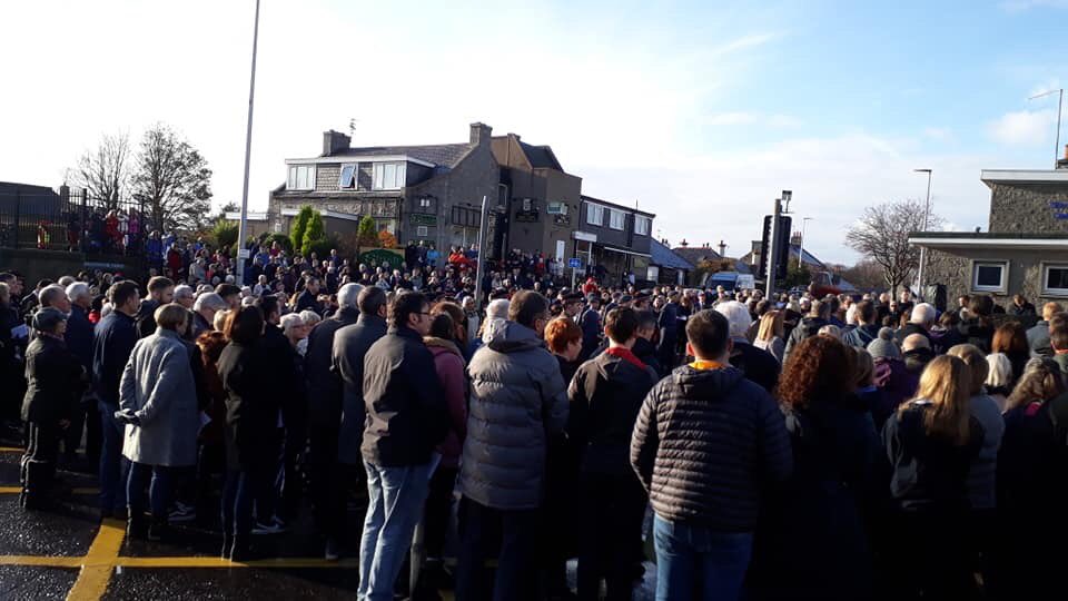 BODRemembers's tweet photo. We were moved to see 100’s from our community attending the service this morning. “When you go home tell them of us and say, for your tomorrow we gave our today”. https://t.co/GDGFcjZlu5