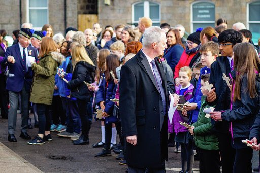 BODRemembers's tweet photo. We were moved to see 100’s from our community attending the service this morning. “When you go home tell them of us and say, for your tomorrow we gave our today”. https://t.co/GDGFcjZlu5