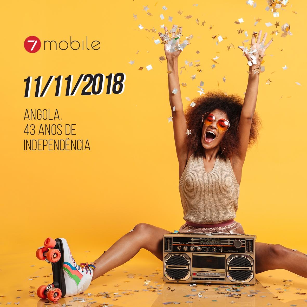 7MobileOfficial's tweet photo. Celebra o dia da nossa dipanda com a #7mobile Mais que um dia é o nosso dia, o dia de todos os angolanos. #mundo7 🇦🇴🎉 https://t.co/YpcWIqpEh0