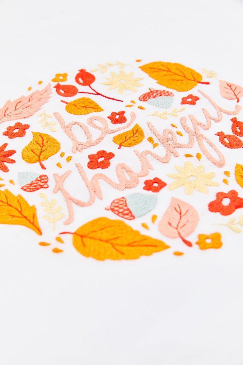 New free hand embroidery pattern from DMC! dmc.com/us/be-thankful…
