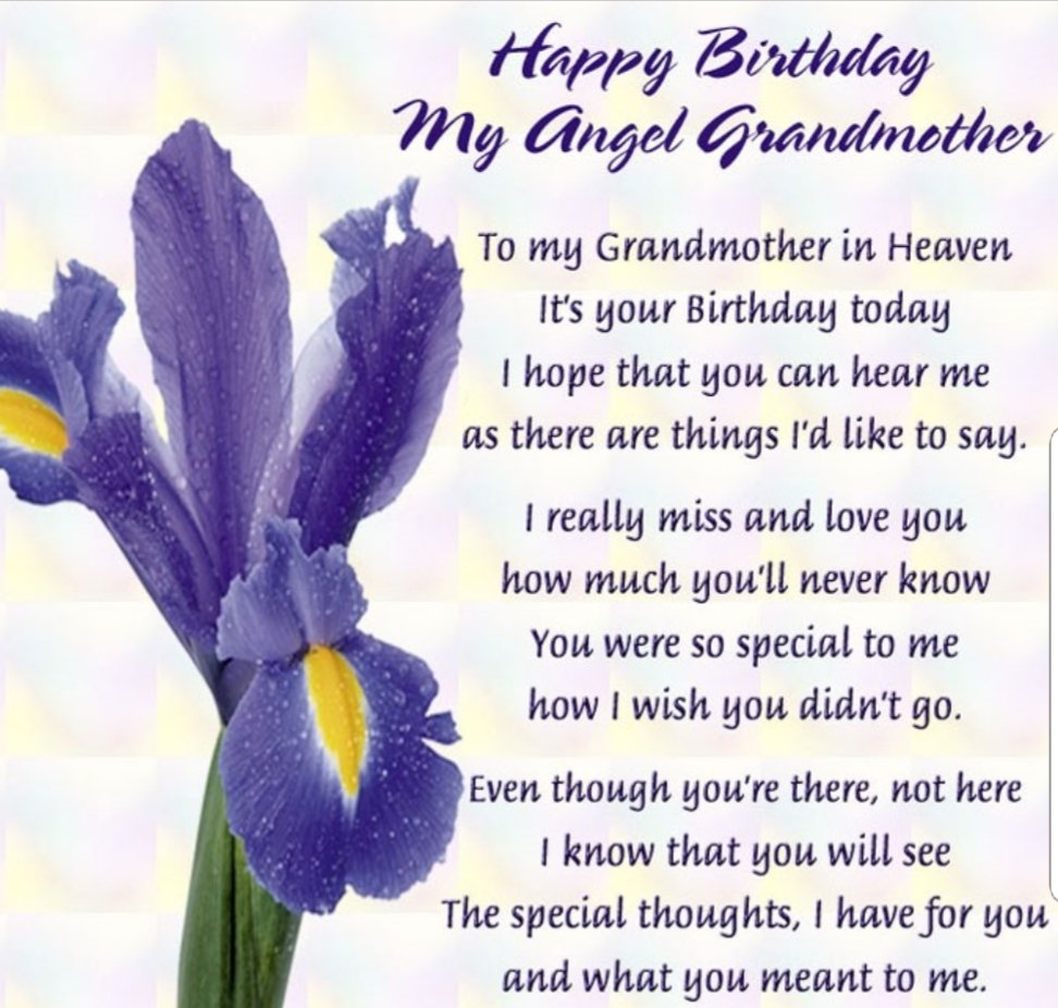 happy birthday in heaven grandma