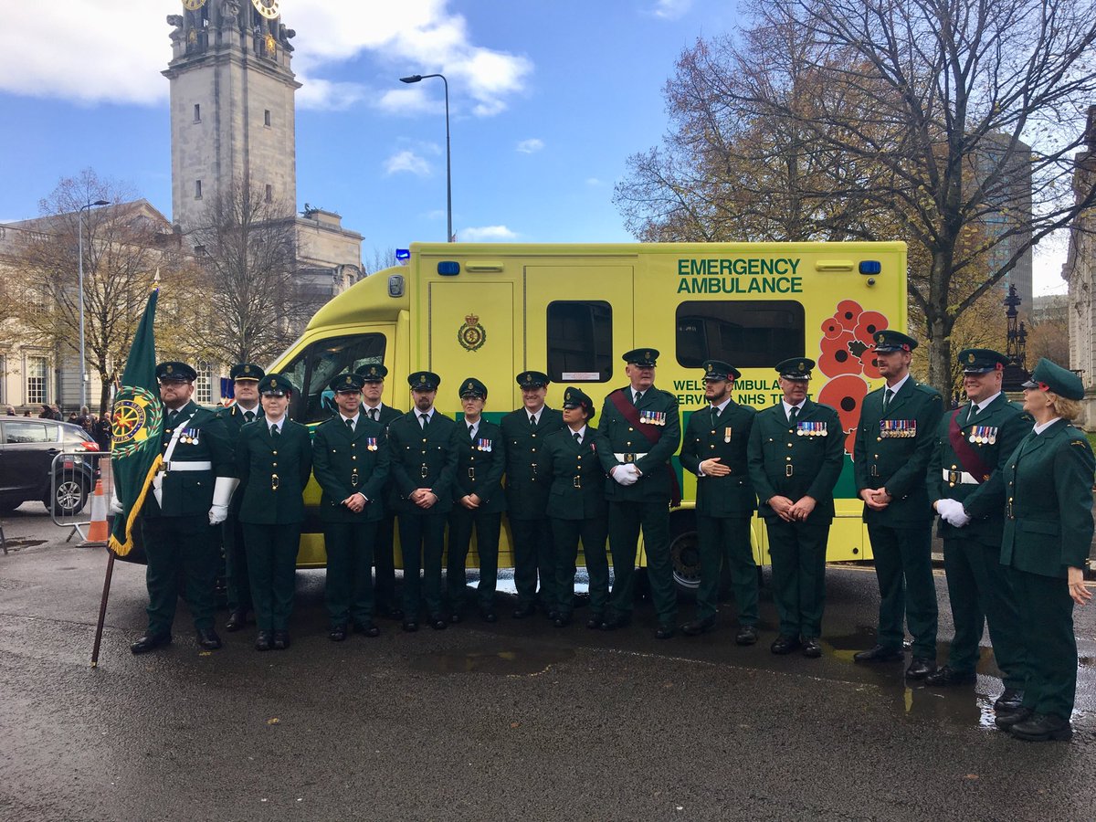 ⁦⁦⁩Great morning watching the team representing ⁦@WelshAmbulance⁩ well done all you were fantastic 👏👏 #lestweforget18
