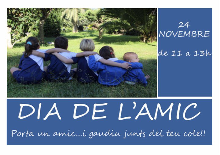 SagratCorSarria's tweet photo. Somos una gran familia! ¡Pero queremos seguir creciendo!
Por eso te invitamos a venir con tus familiares y amigos y enseñarles el cole. Si tienen menos de 8 años podrán disfrutar contigo de un montón de actividades divertidas el próximo 24 de noviembre de 11 a 13 h #diadelamic https://t.co/oRYs3vWd8n