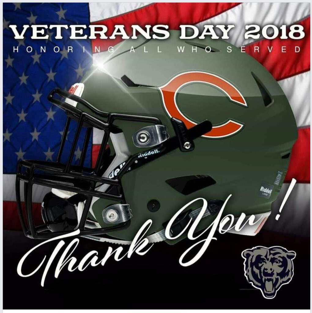 OrlChiBears's tweet photo. To our Veterans we Thank You! 
#OrlChiBears #ChicagoBears #BearDown #SoldierField #DaBears #ChiTownSports #Chicago #Orlando #Florida #MonstersOfTheMidway #VeteransDay #ArmisticeDay100 #VeteransDay2018 https://t.co/OIBtQazCpO