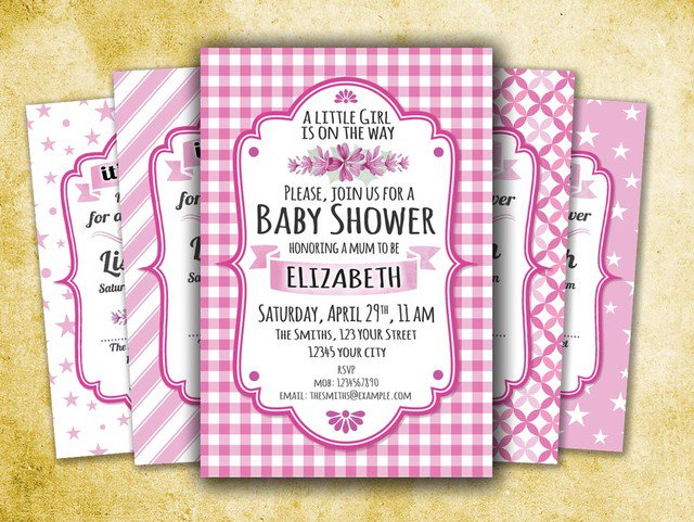 It S A Girl Baby Shower Invitation Card Easy To Customize It S A Girl Baby Shower Invitation Card Easy To Customize