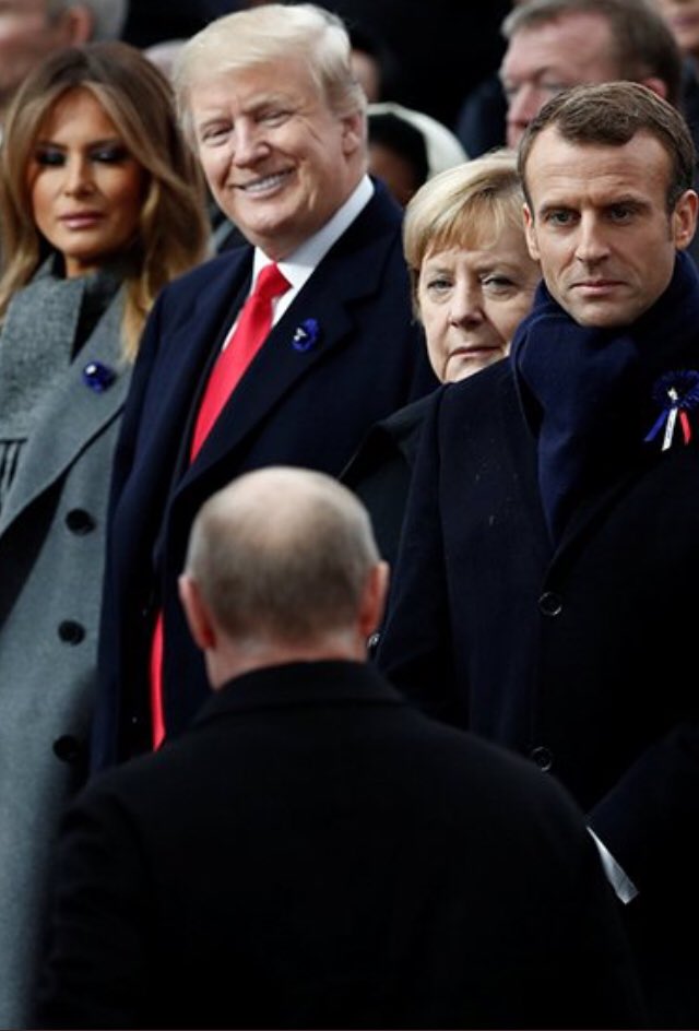 When Pinocchio Sees Geppeto: the expressions speak volumes.
#PutinsPuppet