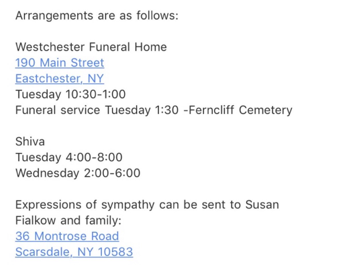 The Scarsdale Raider family offers our condolences to the family and friends of Steven Fialkow on his passing. He was the father of Michael, Andrew and Lauren. All three children were graduates from SHS. May he Rest In Peace.