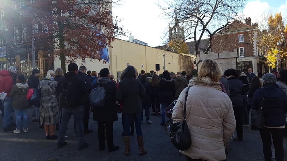 Remembrance Sunday service in Trinity Square!