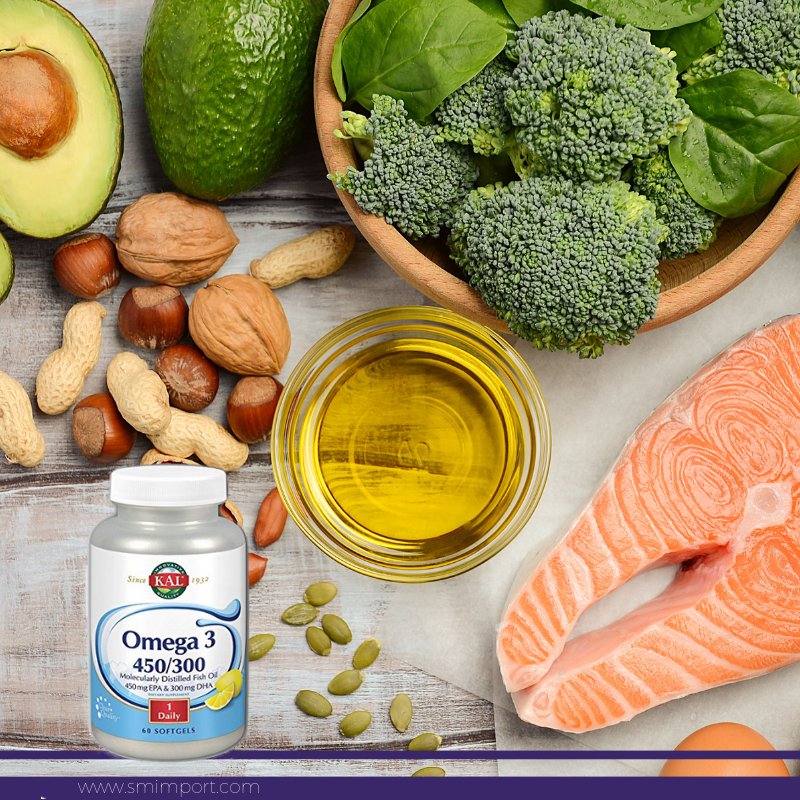 La ingesta de ácidos grasos Omega 3 debe proceder de una dieta equilibrada que incluya pescado azul.🐟🐟 Difícilmente, se cumple y en estos casos los suplementos de Omega-3 en cápsulas pueden desempeñar un papel en el impulso de los niveles de estos ácidos grasos. #smimport