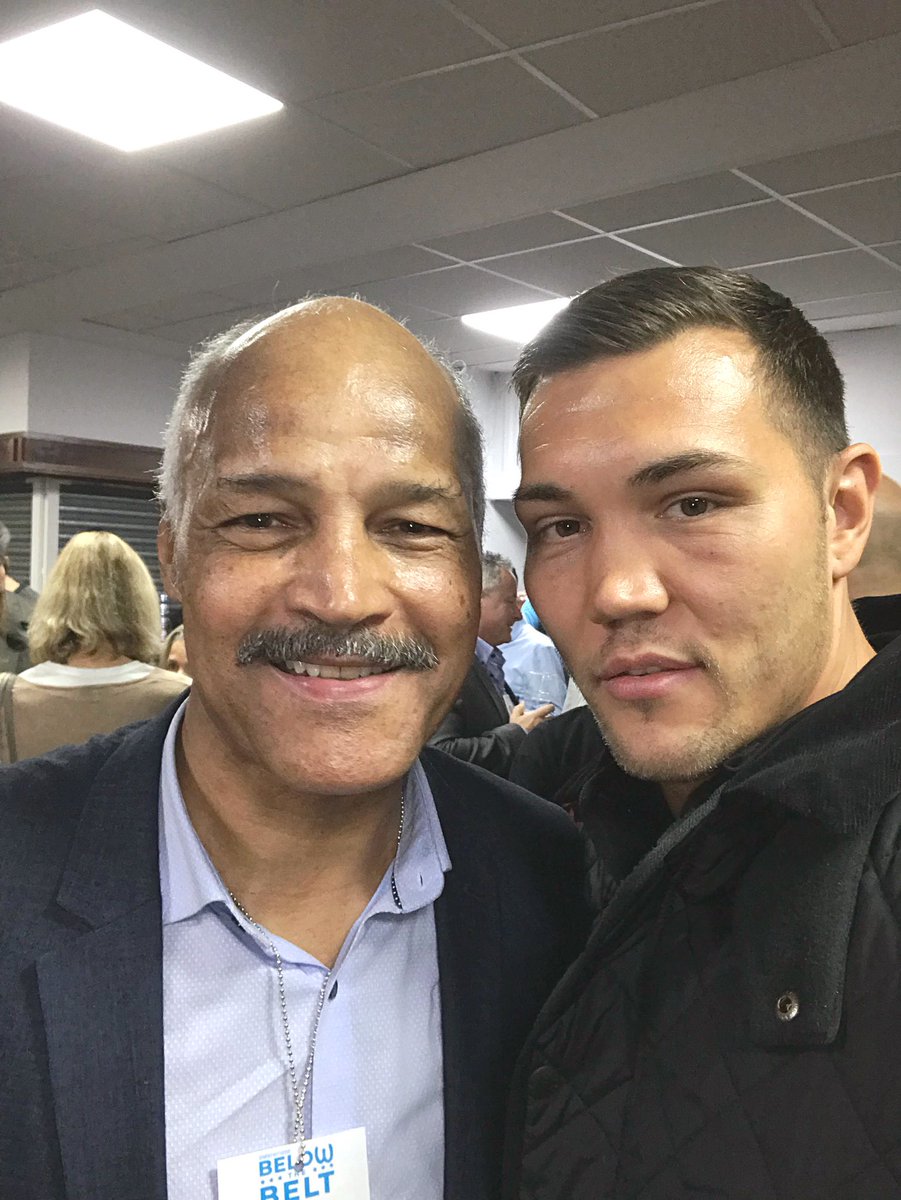 CharlDuffield1's tweet photo. I had the honour of meeting this absolute legend today! @JohnContehWBC #boxingidol #lightheavyweight #worldchampion https://t.co/UJuIpZn8Rf