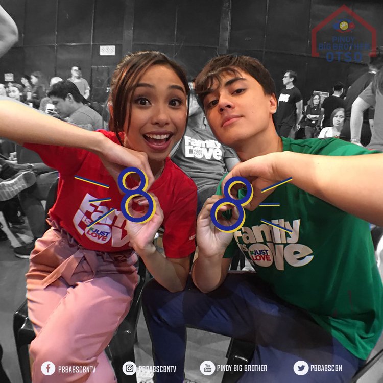 PBBabscbn's tweet photo. THIS IS 8! Mayward sending PBB Otso their love and support from the station ID shoot yesterday 💙 #FamilyIsLove #PBBOtsogether https://t.co/yflFFejkL4