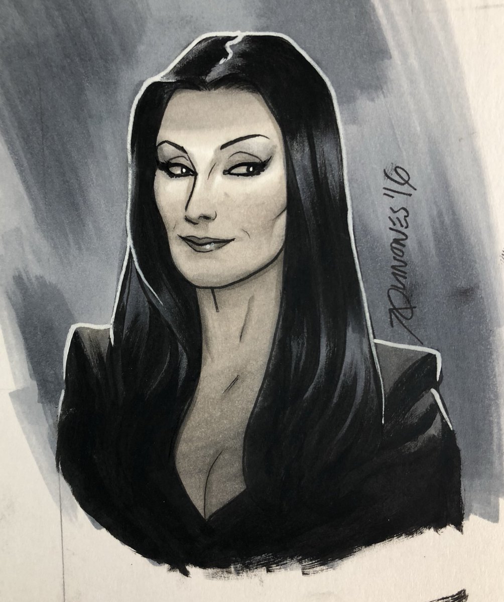 Found this old Morticia sketch I did. 