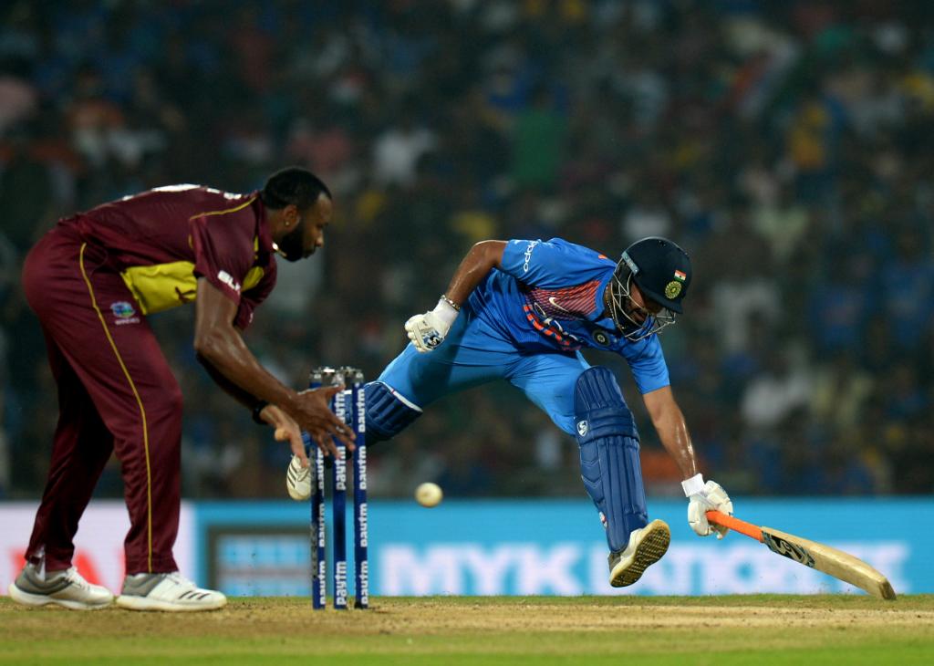 ICC's tweet photo. India win a last-ball thriller, what a finish!

Somehow, needing seven off the last 11 became needing one off one, but they scrambled home. A pair of brilliant knocks from Shikhar Dhawan and Rishabh Pant proved just enough.

#INDvWI SCORE 👇
https://t.co/VsssOXxhh3 https://t.co/KyOObkdIsx