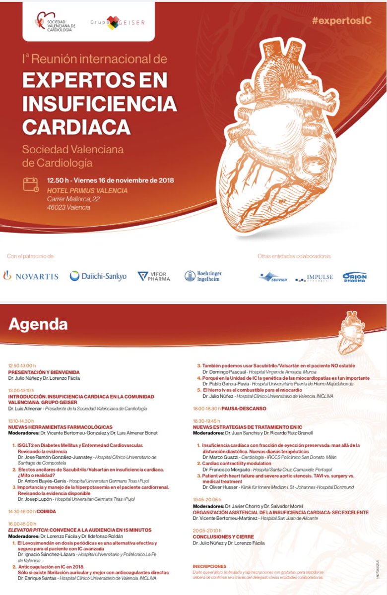 mi_cardiologo's tweet photo. Bueno, bueno, ya tenemos algo para IC aguda en FEr. SAC/VAL es tan seguro darlo en fase aguda como enalapril y baja más el ProBnp. #aha18 @DomingoPascualF nos lo explicará el viernes 16 en #expertosIC @ValleAlfonso @SVCardio @secardiologia https://t.co/McBRyvyZ9D