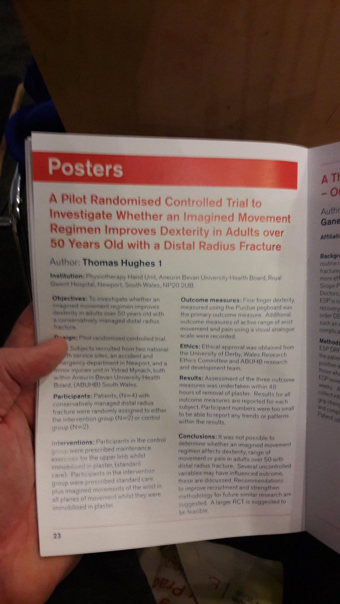 tomhandphysio's tweet photo. @BAHTHandtherapy great to meet so many other hand therapists happy to share their knowledge and skills at #baht2018 Also a bonus as some of my work was displayed! Hopefully I'll get my AHT status soon and I plan to get more involved with BAHT #handtherapy @ABUHBPT  #cpd https://t.co/iEKdX4jRKg