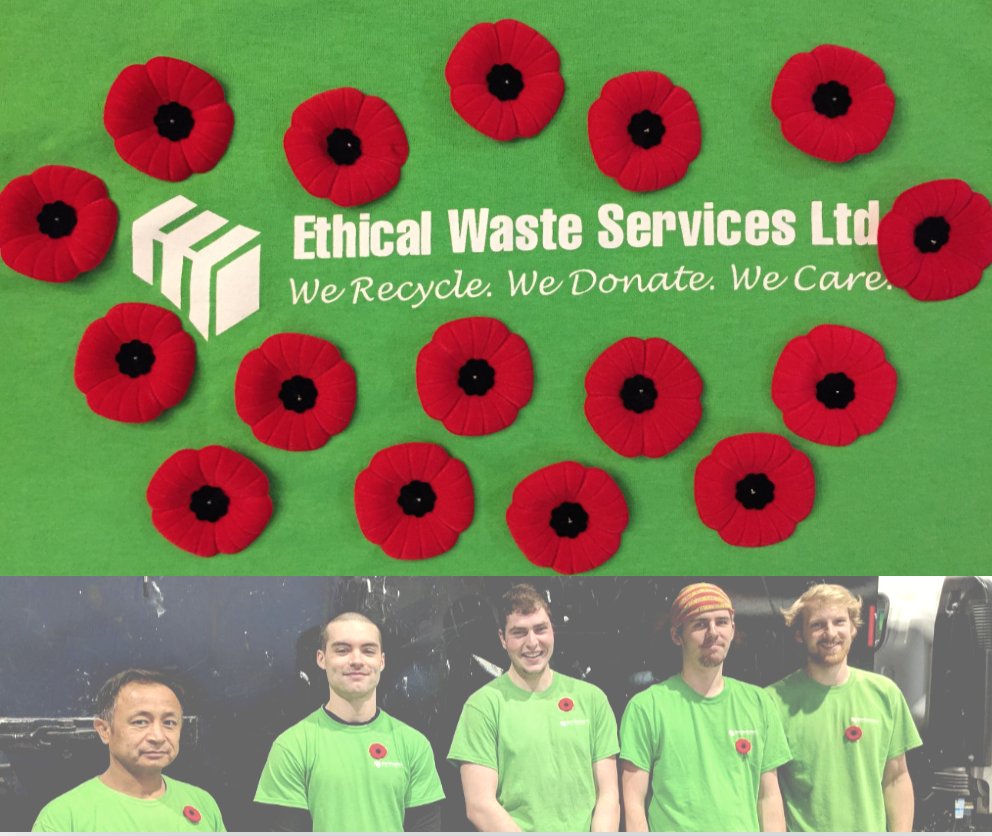 ethical_waste's tweet image. We Remember #payrespect #remembranceday #lestweforget