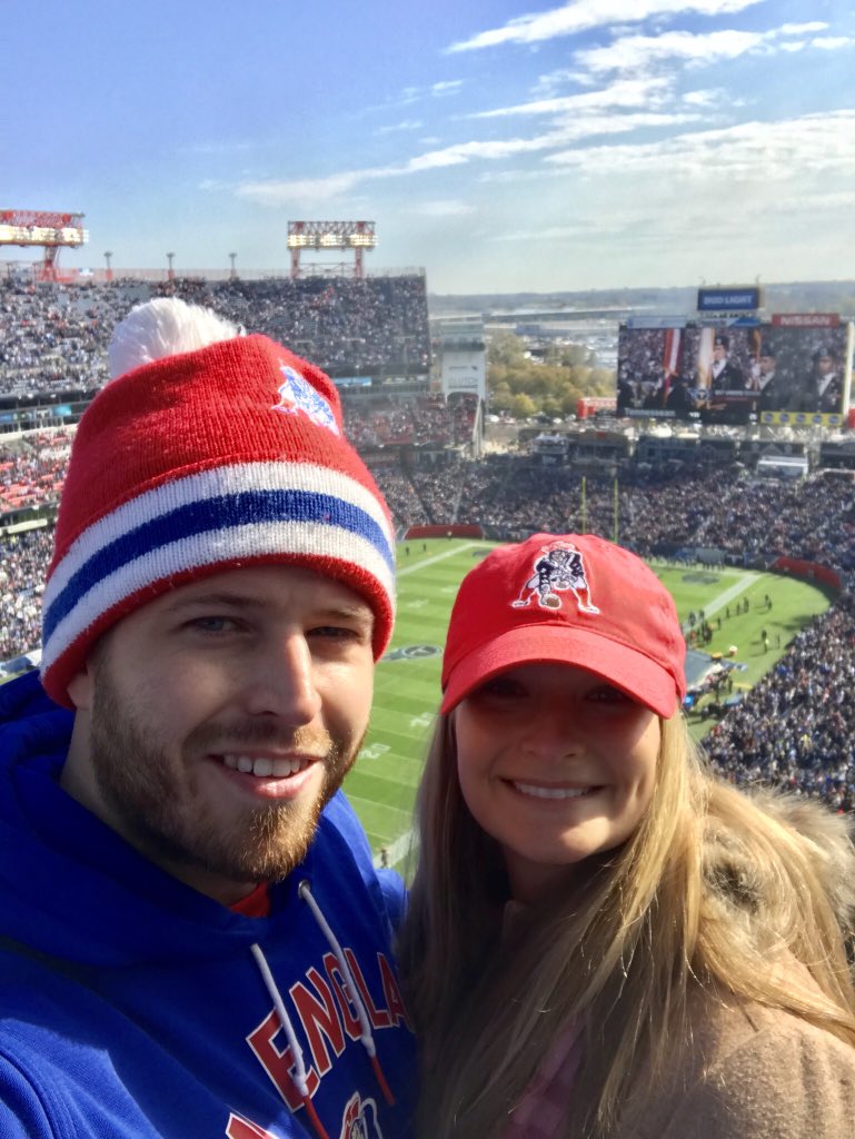 christinadstone's tweet photo. Thanks to all our veterans, and great way to spend a Sunday! Go @Patriots! #VeteransDay #salutetoservice 🇺🇸 https://t.co/QaGyJAyf1S