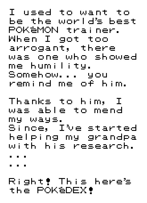 obskyr's tweet photo. I love Blue / Gary Oak in the Spaceworld demos. Far from the perpetual douchenozzle he is in the return appearances he'd eventually make, he was actually meant to simmer down and become quite a humble dude! #pokemon1997 https://t.co/gsv1mfPR08