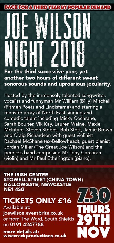 rachaelmcshane's tweet photo. Looking forward to getting dressed up again for the annual Joe Wilson Night at Tyneside Irish Centre - Thursday 29/11/18 Always a brilliant night! https://t.co/sAIz1dF8ba