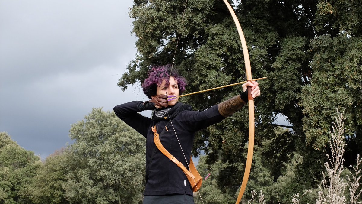 Mañana de tiro con arco histórico en <a href="/BastionDeAlanos/">Bastión de alanos</a> en El Escorial, una maravilla. Pronto reseña en aljaba.net