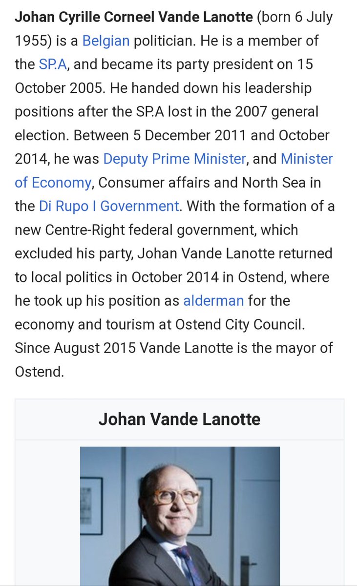 A close associate of Vanmoerkerke at Basketball Oostende was fellow official and mayor Johan Lanotte, recently accused of serious financial impropriety and lining his own pockets.Lanotte was Belgian Minister of the interior forced to resign when Dutroux fled captivity in 1998.