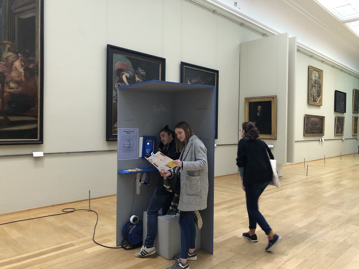 OrbeMobi's tweet photo. Après sa disparition de nos rue, la cabine téléphonique se retrouve au musée #museomix #msxnord https://t.co/9LBYyYflf9