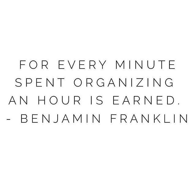 Did ol’ Benny actually say this? 🤔 Probably not. But it’s completely true, regardless! IMO the best part of being organized is not the sense of “perfection” and tidyness- it’s about streamlining and efficiency. ⏱ #organizeandthrive #lessstuffmoretime ift.tt/2DzFq5E