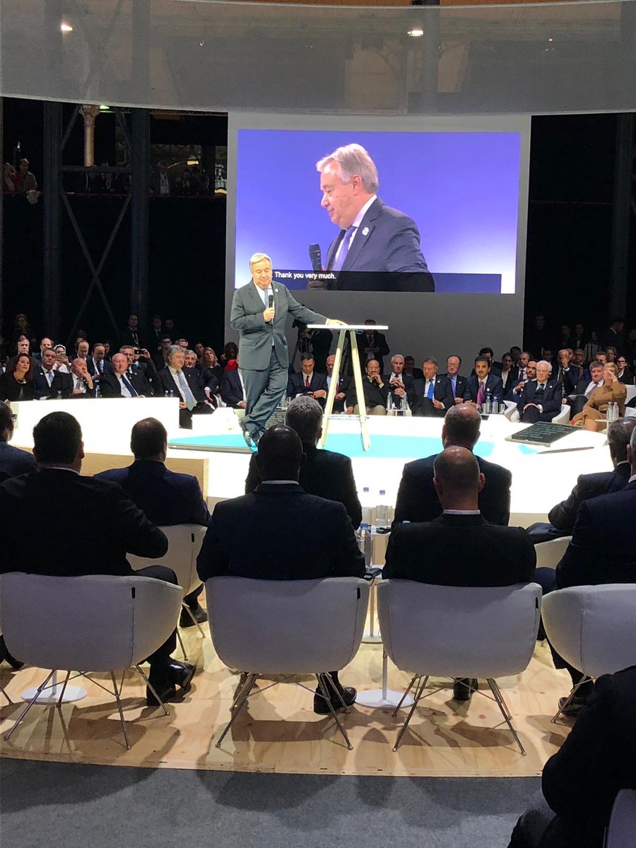 At #ParisPeaceForum <a href="/antonioguterres/">António Guterres</a> says governments will not be able to meet their people’s expectations without international cooperation bit.ly/2AXF8TF