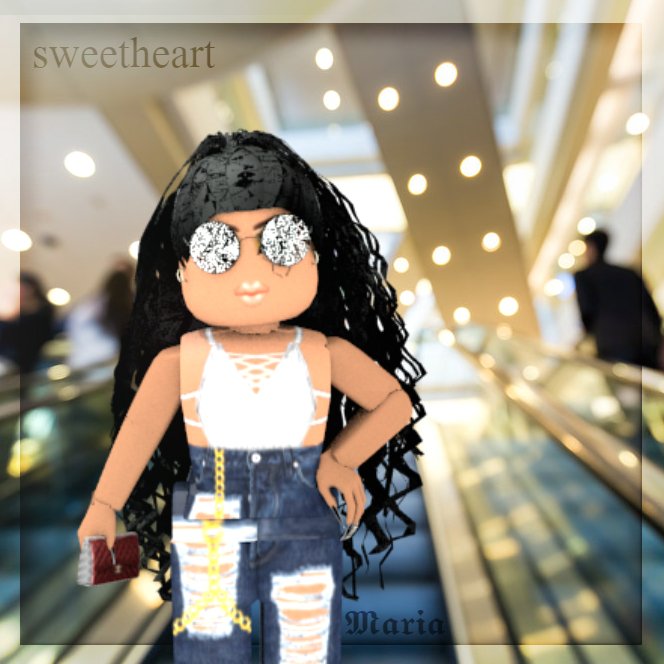 cute aesthetic roblox gfx black girl