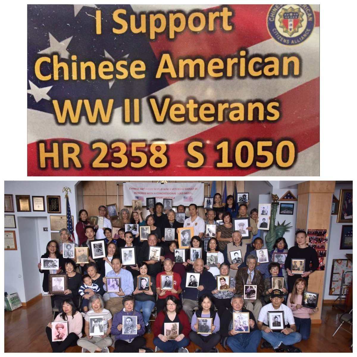 Kelly_Bit's tweet photo. @KeithRothfus will you support https://t.co/V3k7tPiAyg to honor Chinese WW2 vets w/ a Congressional Gold Medal? They served despite institutional racism during Chinese Exclusion. Chinese are ONLY minority not recognized + only 50 vets are still alive. We need 48 votes by 12/31. https://t.co/pEdwLAnkUH